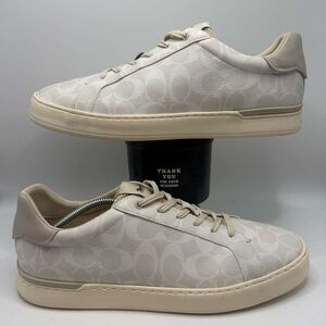 🚫SOLD - NO AVAILABLE Coach G4949 Signature Sneakers Mens 13D Cream Monogram